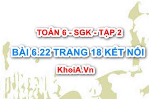 Bài 6.22 trang 18 Toán 6 Tập 2 Kết nối tri thức